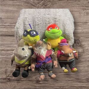 New Teenage Mutant Ninja Turtles Mutant Mayhem 8" Plush Toys